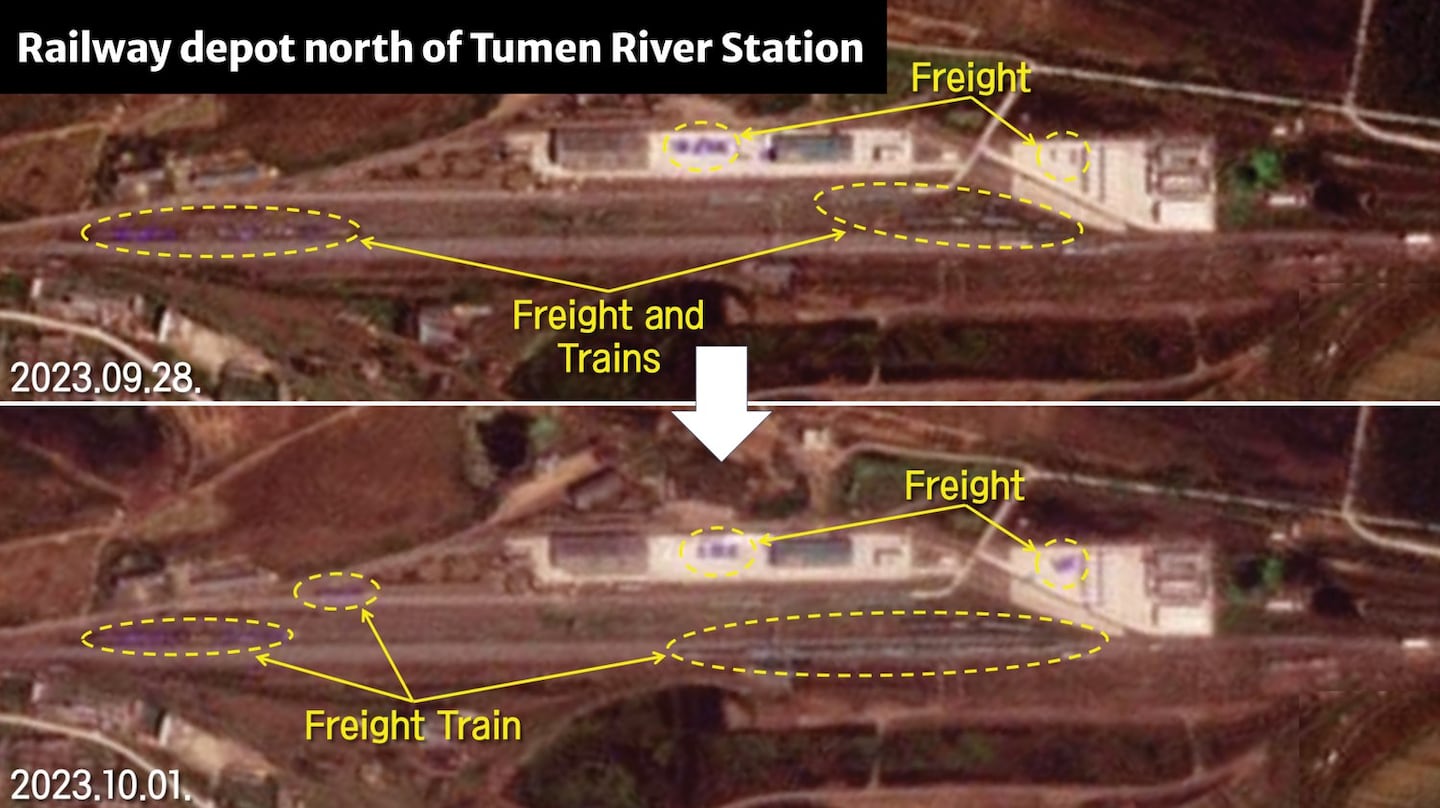 Train Rails Rfa Satellite pics show spike in rail activity at NKorea-Russia border ...