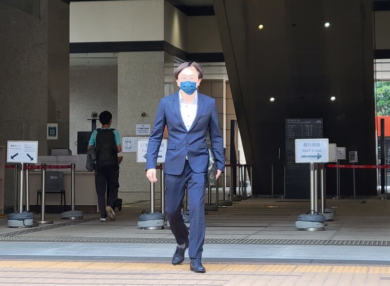 擬不認罪的17名被告中有11人獲准保釋，林景楠是其中一人。（AC攝）