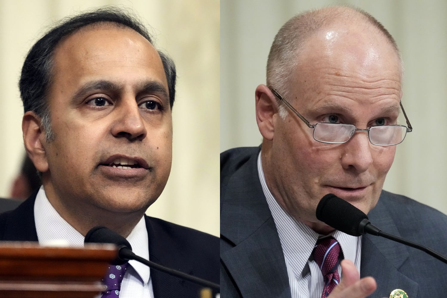 U.S. Reps. Raja Krishnamoorthi (left) and John Moolenaar (right) of the House Select Committee on the Strategic Competition Between the United States and the Chinese Communist Party have nominated Campaign for Uyghurs and freedom of expression advocate Li Ying, known on social media as 'Teacher Li,' for the 2025 Nobel Peace Prize.