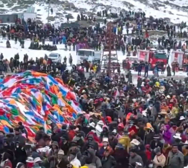 རྒྱ་ནག་གཞུང་གིས་དེང་རབས་ལག་རྩལ་ལ་བརྟེན་ནས་ས་ག་ཟླ་བའི་སྐབས་བོད་མིར་དམ་དྲག་བྱེད་ཤུགས་ཆེ་རུ་བཏང་བ།