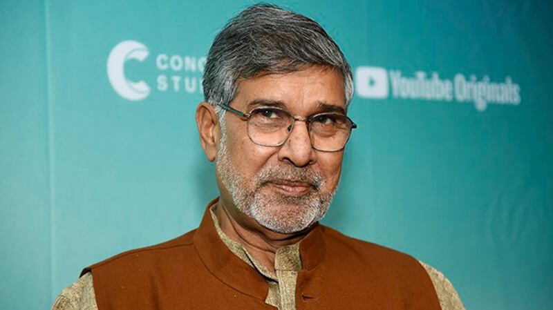 2014年诺贝尔和平奖得主凯拉什-萨蒂亚尔蒂(Kailash Satyarthi)(美联社)
