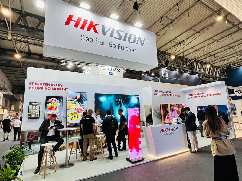 近年海康威視在國際上不斷拓展業務，有專家呼籲國際社會對參與新疆人權迫害的海康威視予以嚴厲制裁。（海康威視歐洲分公司）