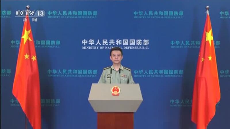 演习的事件方，中国国防部新闻发言人吴谦25日在答记者提问宣称，中俄两国空军实施2022年度例行联合空中战略巡航。（CCTV/路透社）