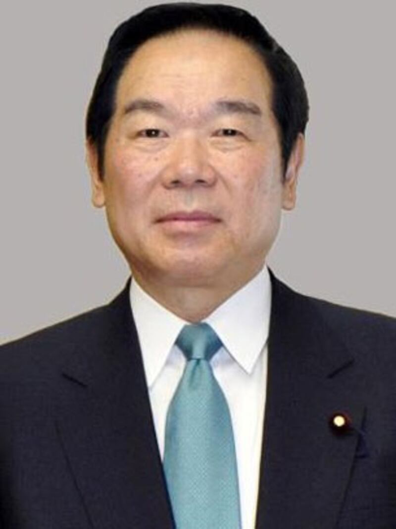 图片:日韩议员联盟干事长、前财务相额贺福志郎作为特使出访韩国。(南洲提供)