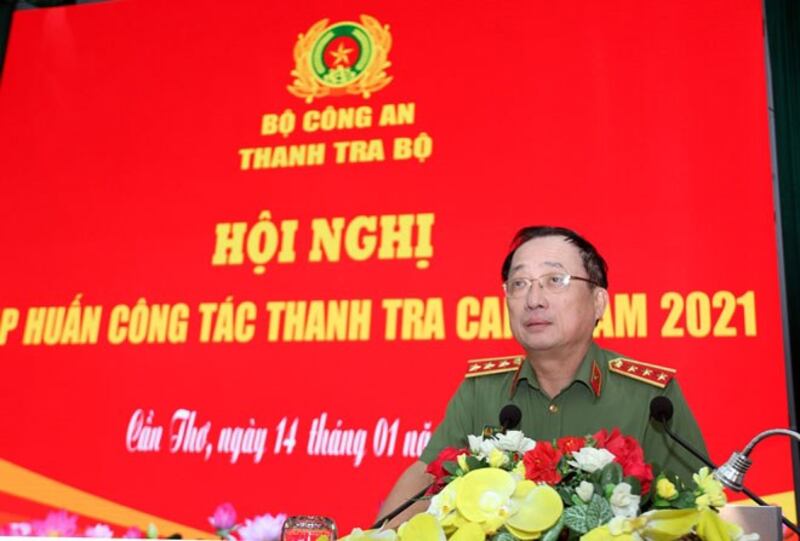 Thứ trưởng Nguyễn Văn Thành phát biểu chỉ đạo Hội nghị 14-15/1/2021. Nguồn: cand.com.vn