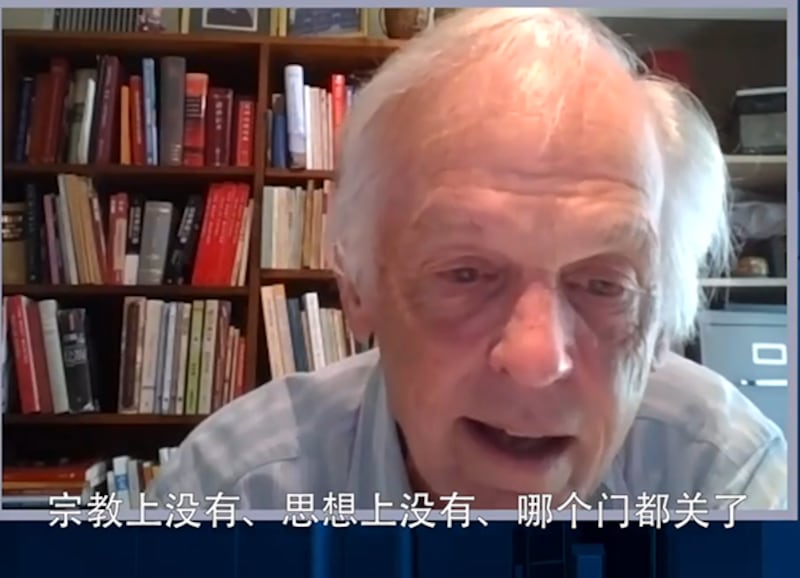 美国加利福尼亚大学林培瑞教授6月30日表示,溯源中国历史,秦朝和隋朝与当前的中共具有中央集权、修筑长城、排斥非汉族、使用强迫劳动等高度相似性。(视频截图)