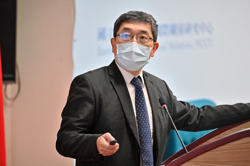 台北醫學大學教授張國城:中國已下定決心攻打台灣,重點是找時機而不是要不要打。(鍾廣政 攝)