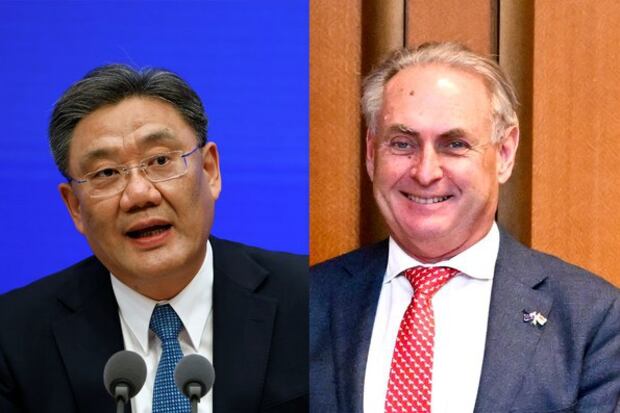 中国商务部部长王文涛与澳洲贸易部长法雷尔