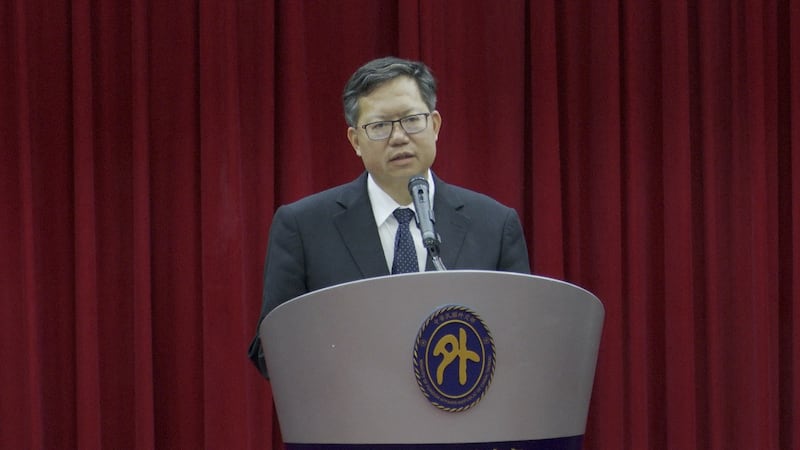 桃园市长郑文灿。(记者李宗翰摄)