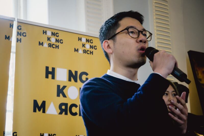 「香港三月文化節」(Hong Kong March)籌委羅冠聰。 (羅冠聰臉書照片)