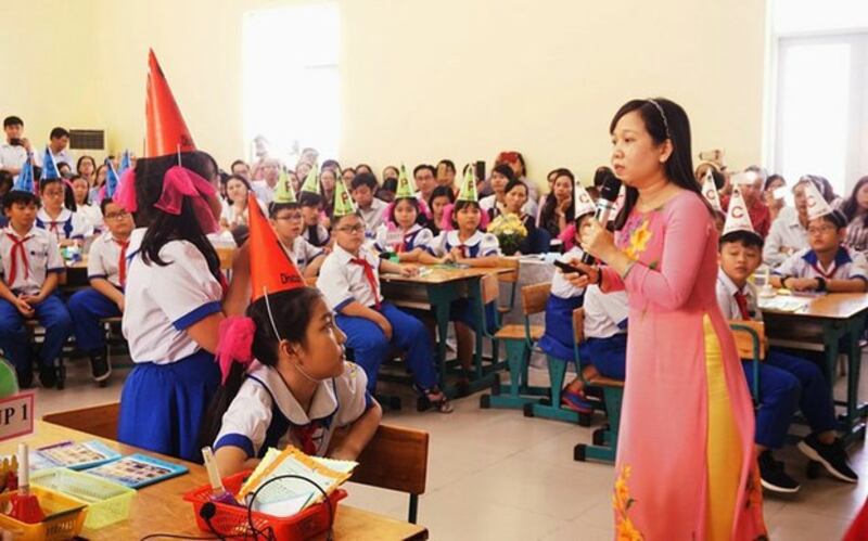 Ảnh minh họa: Một buổi học tại một trường tiểu học ở Sài Gòn.