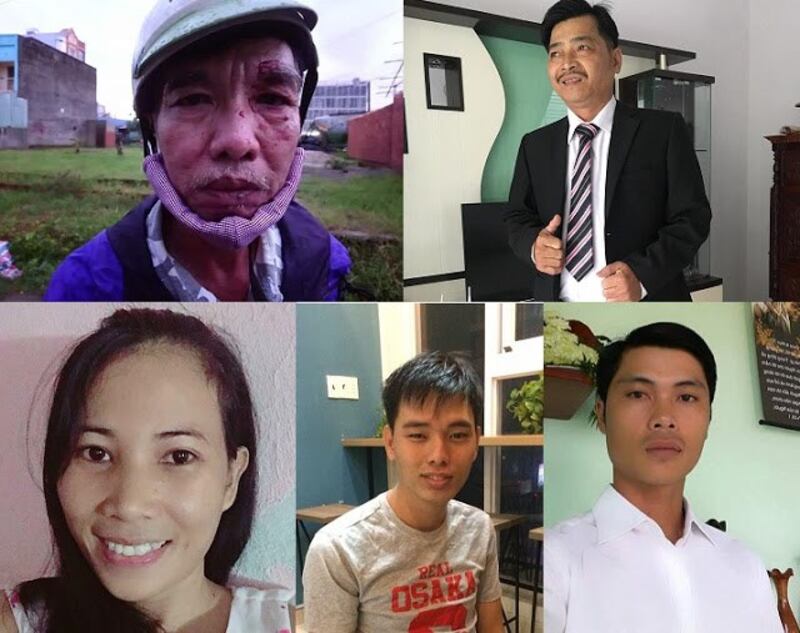 Từ trái sang phải, từ trên xuống dưới: Huỳnh Công Thuận, Ngô Văn Dũng, Nguyễn Thanh Loan, Lê Tùng, Thanh Sang