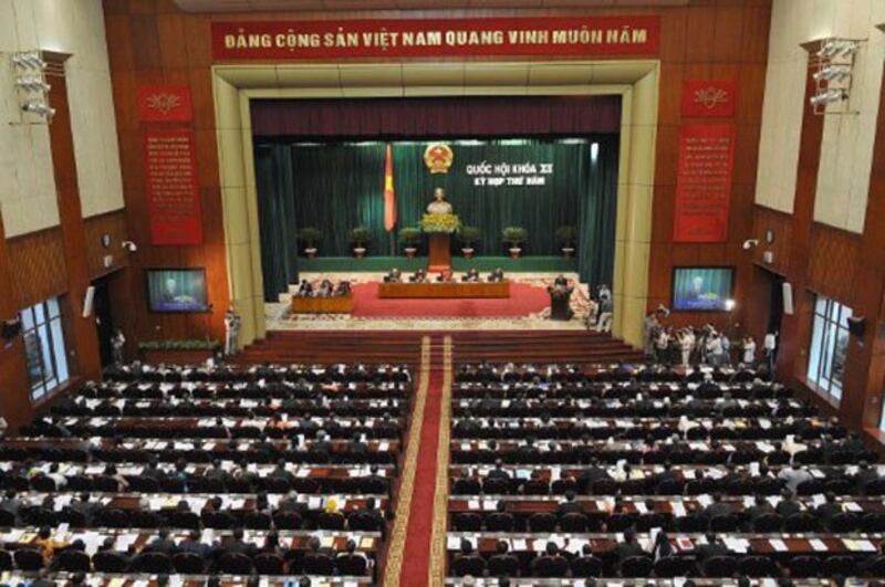 Một phiên họp Quốc Hội tại Hà Nội, ảnh minh họa.
