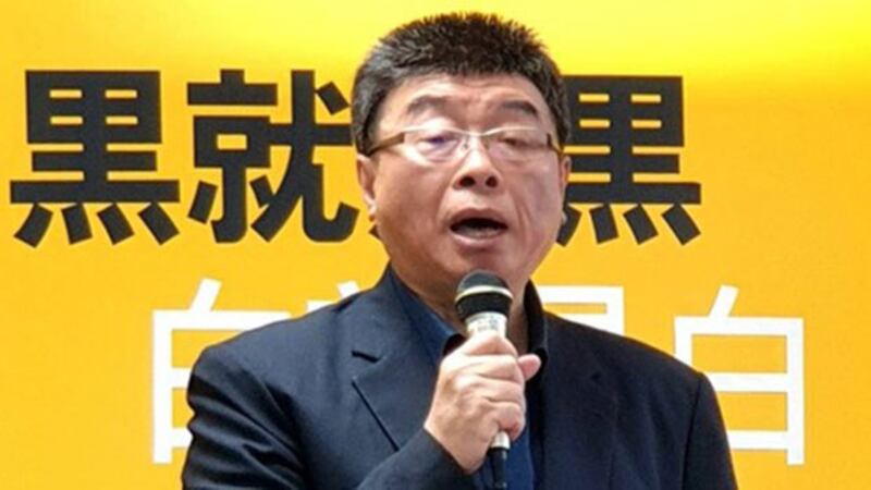 被贴上“急统”标签的前立委邱毅成为新党不分区立委提名人。(记者 黄春梅摄)