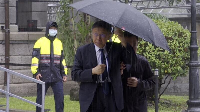 台北市长柯文哲推崇李登辉协助台湾民主化转型“宁静革命”。(记者 李宗翰摄)