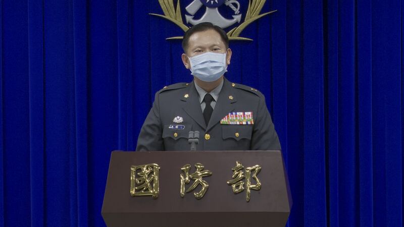 台湾国防部发言人史顺文。(记者李宗翰摄)