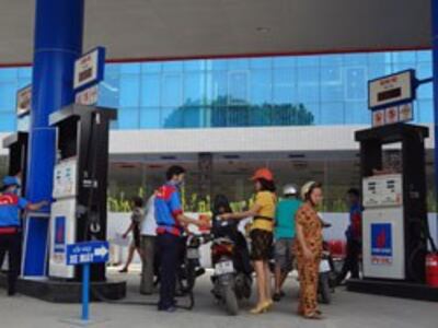 Một cây xăng ở Hà Nội. RFA photo