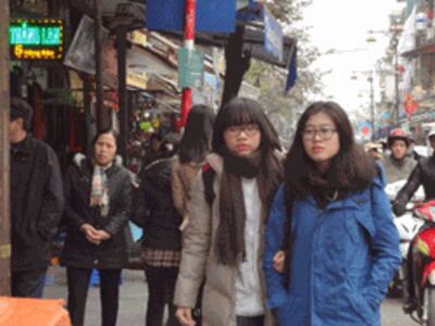 Một ngày mùa Đông ở Hà Nội. RFA photo.
