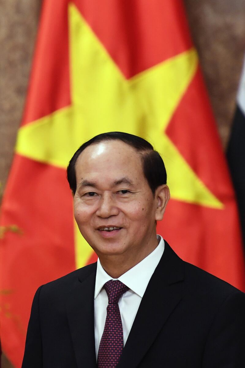 Chủ tịch Trần Đại Quang hôm 6/9/2017 ở Hà Nội 