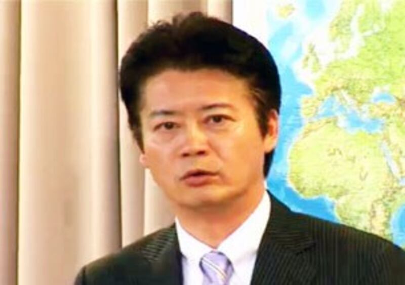 图片:日本外相玄叶光一郎25号在记者会上就美军“鱼鹰”部署一事提及了中国的海洋扩张,玄叶表示: “这是日本自身在安全上的要求” 玄叶认为“鱼鹰”有望对中国海军构成威慑。(南洲提供)