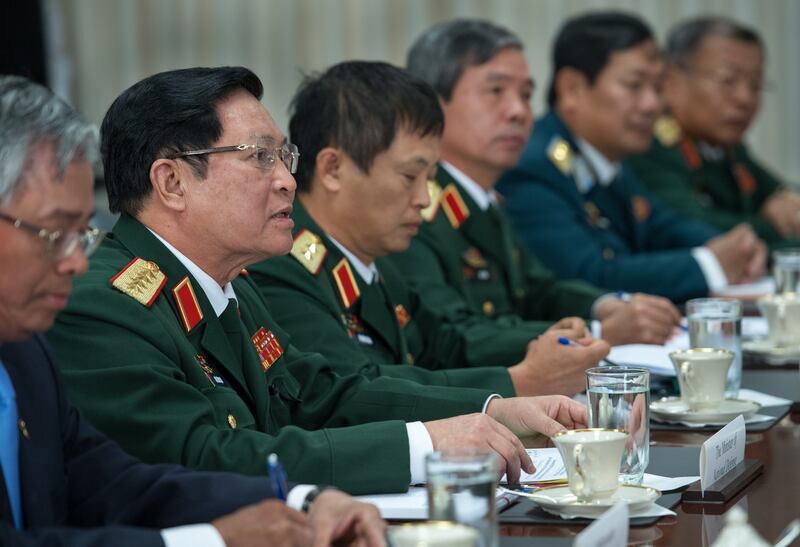 Tướng Ngô Xuân Lịch thăm Mỹ hôm 8/8/2017.