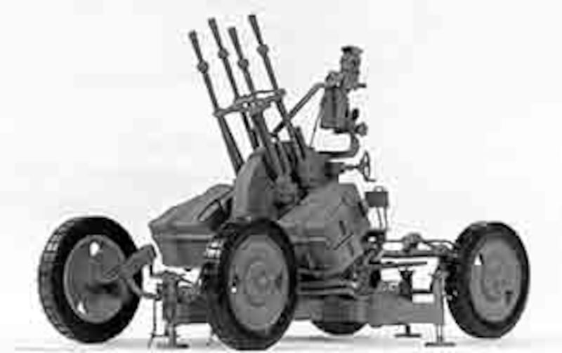 ZPU-4는 14.5mm 구경의 중기관총 4정을 묶어 만든 대공포. 사진-미국 육군 제공