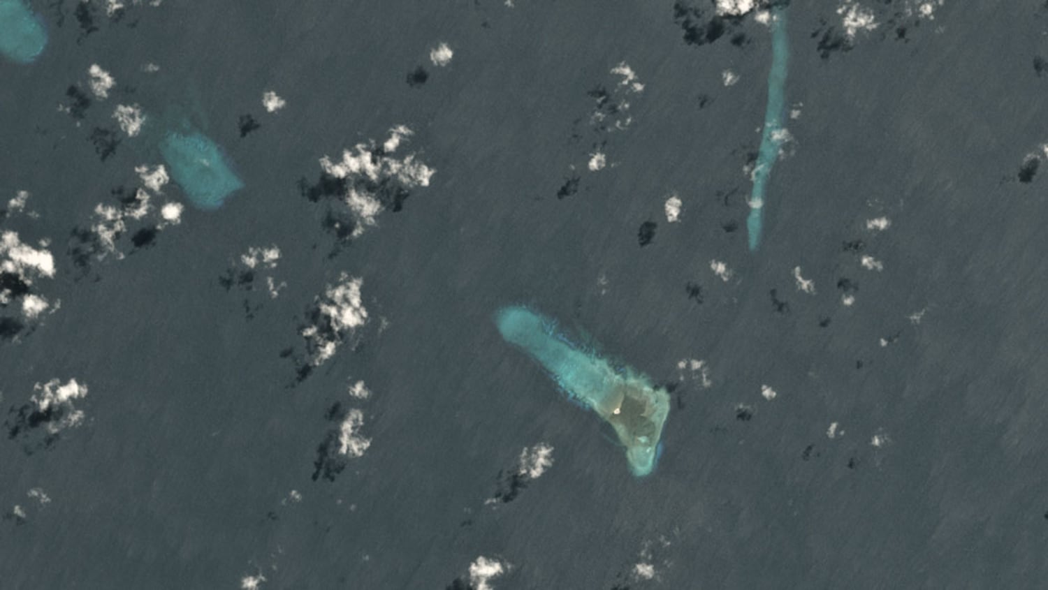 Luconia Shoals, where the China Coast Guard has kept up a continuous presence around these disputed features within Malaysian waters for years, May 26, 2020.