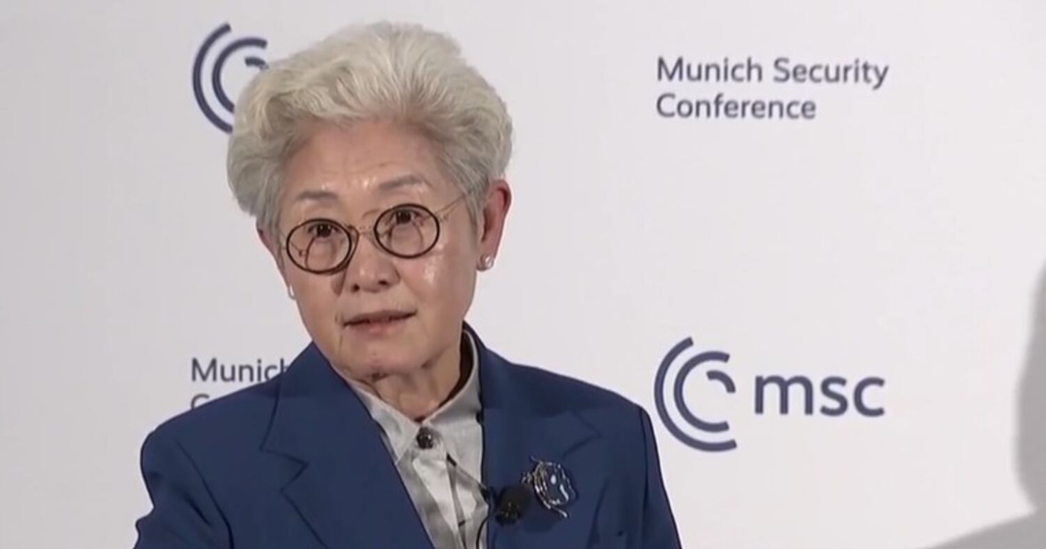 Former Chinese vice minister of foreign affairs Fu Ying at the Munich Security Conference, Feb. 15, 2025.