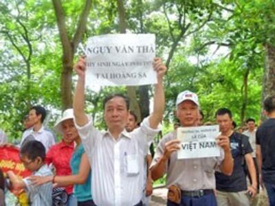 Các cuộc biểu tình chống Trung Quốc năm 2011 đều có nhắc đến trận hải chiến bảo vệ Hoang Sa năm 1974. danlambao