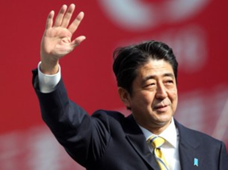 图片：自民党总裁安倍晋三。（南洲提供）