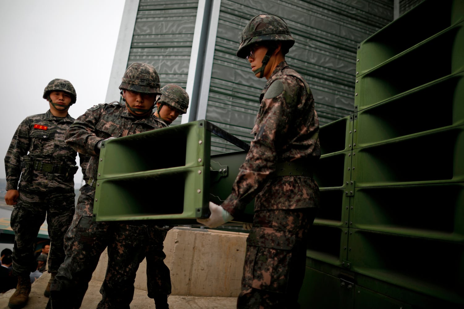 North Korea halts loudspeaker border broadcasts day after South Korea’s suspension
