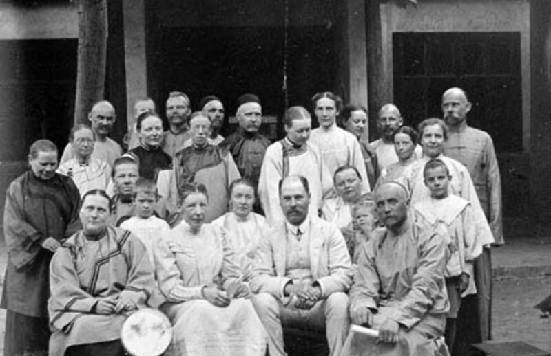 近代瑞华会传教士在山西运城的合影（瑞典东亚福音会网站）