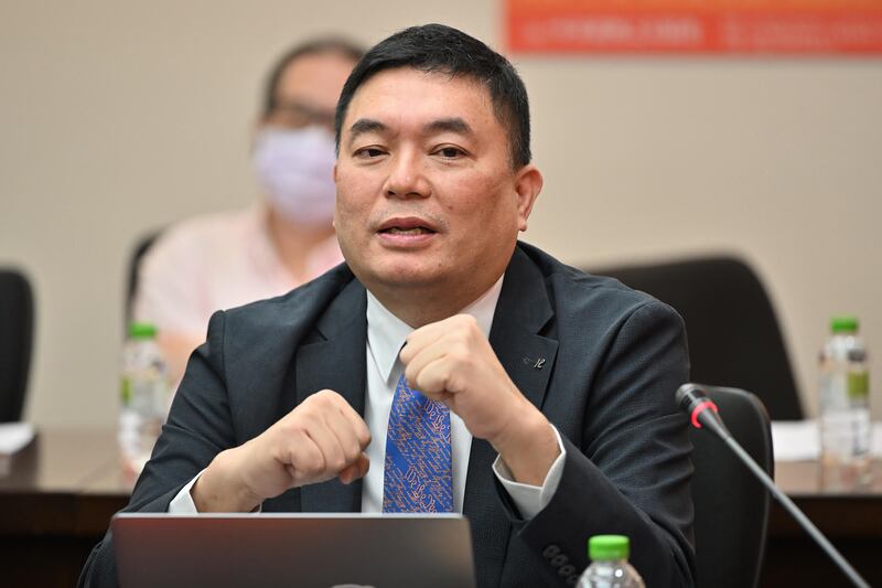 淡江大學大陸研究所助理教授洪耀南：「白紙革命」可能是受台灣選舉和寬鬆防疫政策啟發而發生。（鍾廣政攝）