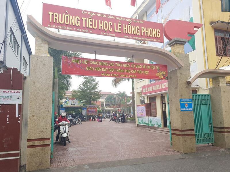Ảnh minh họa: Tiểu học Lê Hồng Phong ở quận Ngô Quyền, thành phố Hải Phòng.