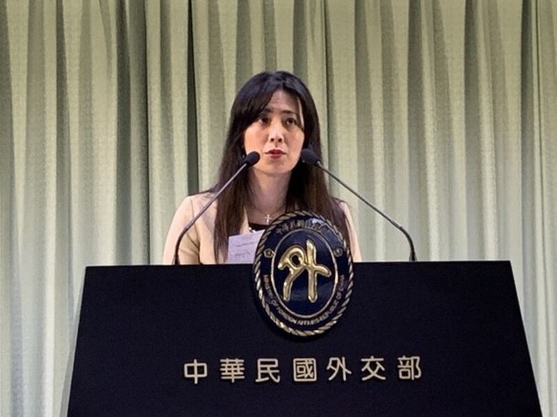 台湾外交部副发言人欧江安。(记者 黄春梅摄)