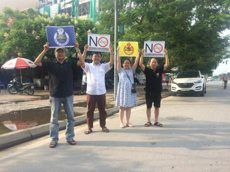 Hoạt động biểu tỉnh nhỏ nhoi có thể tổ chức được tại Hà Nội bằng tất cả mọi cố gắng