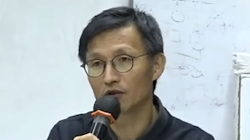 社会工作者总工会外务副会长张志伟。（网络视频资料截图）