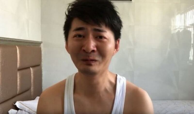 因报道武汉疫情而被中国当局监管的公民记者陈秋实（推特截图）