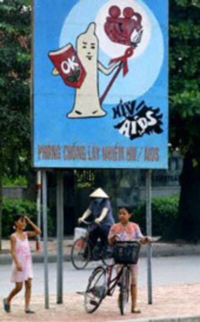 Bích chương phòng chống bệnh AIDS