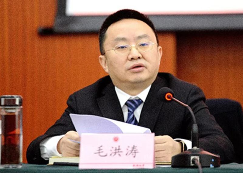 毛洪濤在成都大學官方網站的圖片。(成都大學官網圖片 / 拍攝日期不詳)