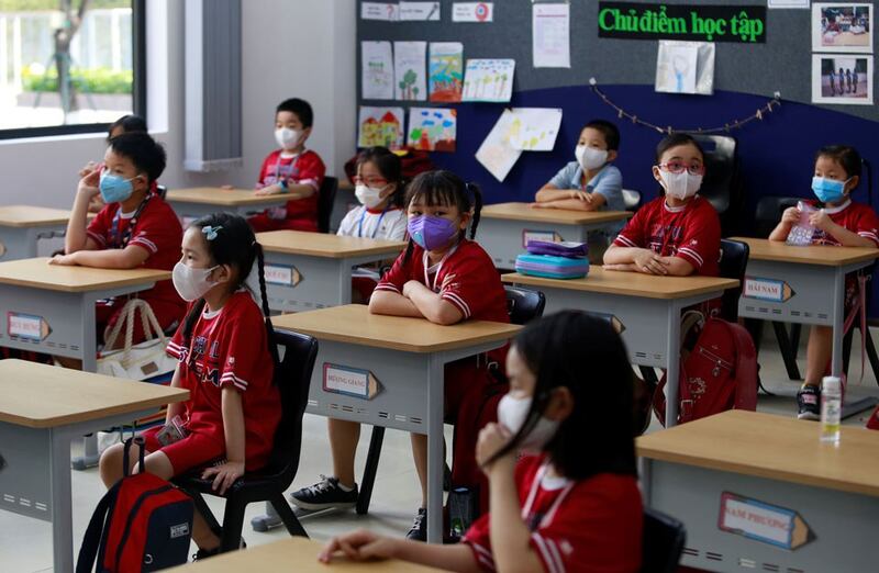 Học sinh tại một trường tiểu học ở thành phố Hồ Chí Minh. (Ảnh minh họa)