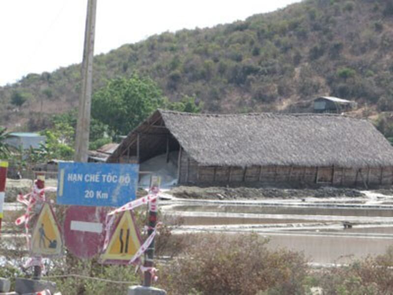 Một kho muối ở Sông Cầu, Phú Yên. RFA PHOTO.