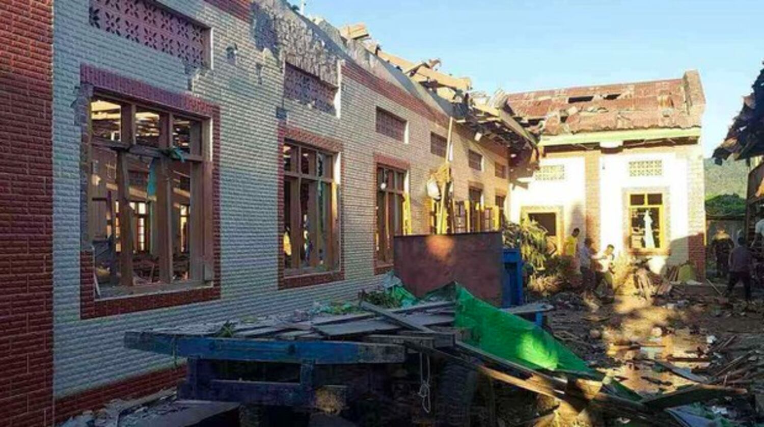 Myanmar junta airstrike kills children playing by a church, group says