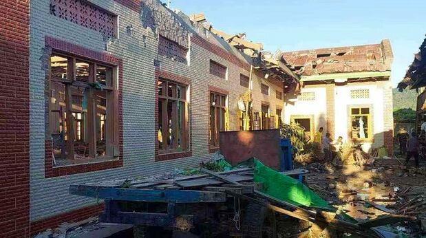 Myanmar junta airstrike kills children playing by a church, group says