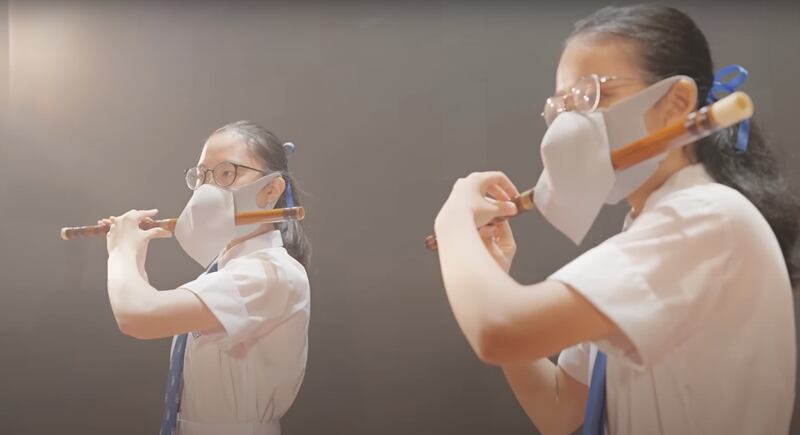 《少年中国说》音乐短片截图。(来自香港教育局油管频道)