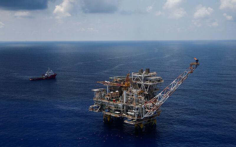 Hình minh hoạ. Giàn khoan dầu của Rosneft Vietnam ngoài khơi Vũng Tàu ở mỏ Lan Tây hôm 29/4/2018