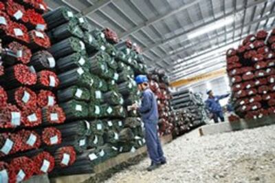 Thép là một trong những mặt hàng có lượng tồn kho lớn. Ảnh: Báo Hải Quan. 