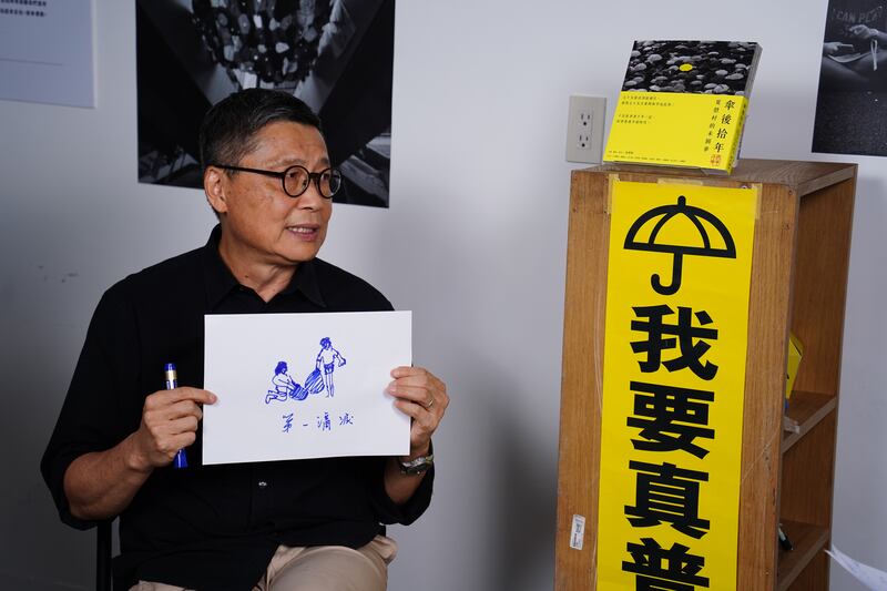 陳健民回憶他最難忘的畫面，是他的第一滴淚。（淳音攝）