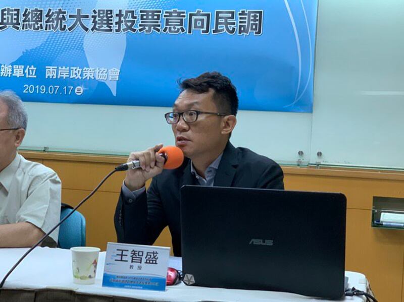 两岸政策协会秘书长王智盛表示，世代将是2020总统大选隐藏变数。(记者 黄春梅摄)