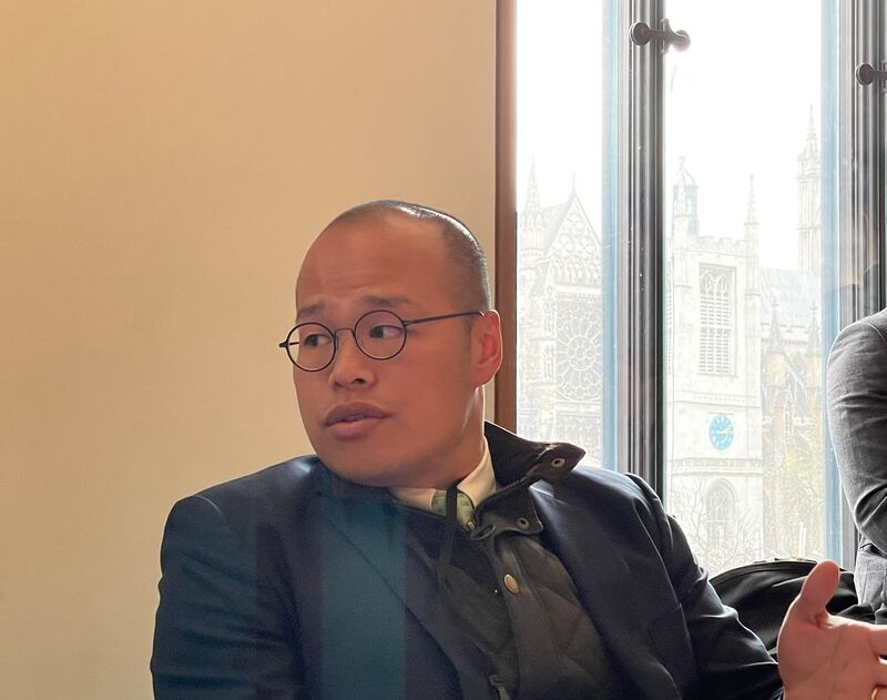 黎智英兒子黎崇恩。（呂熙 攝）